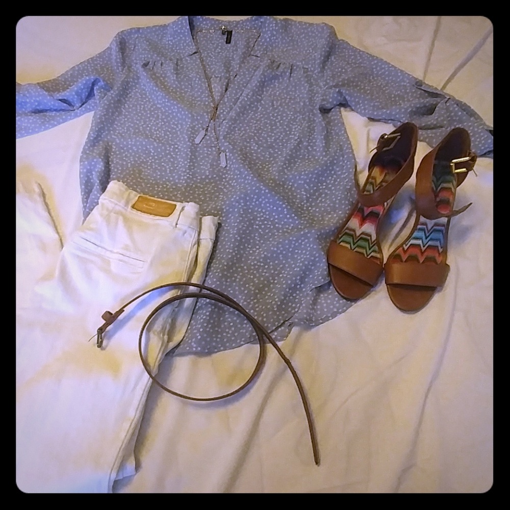 Super cute Maurices sheer blouse